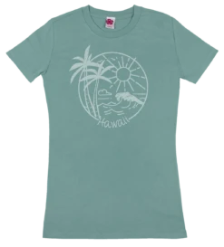Island Girl® Surf Tee - Sun Surf: Sea Green