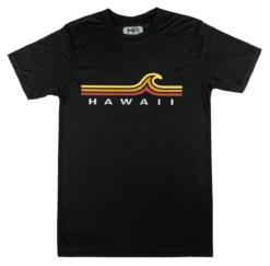 Hawaiian Athletics® Sports Tee - Beach Break: Black