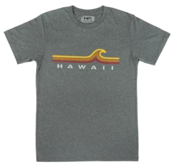 Hawaiian Athletics® Sports Tee - Beach Break: Charcoal Heather