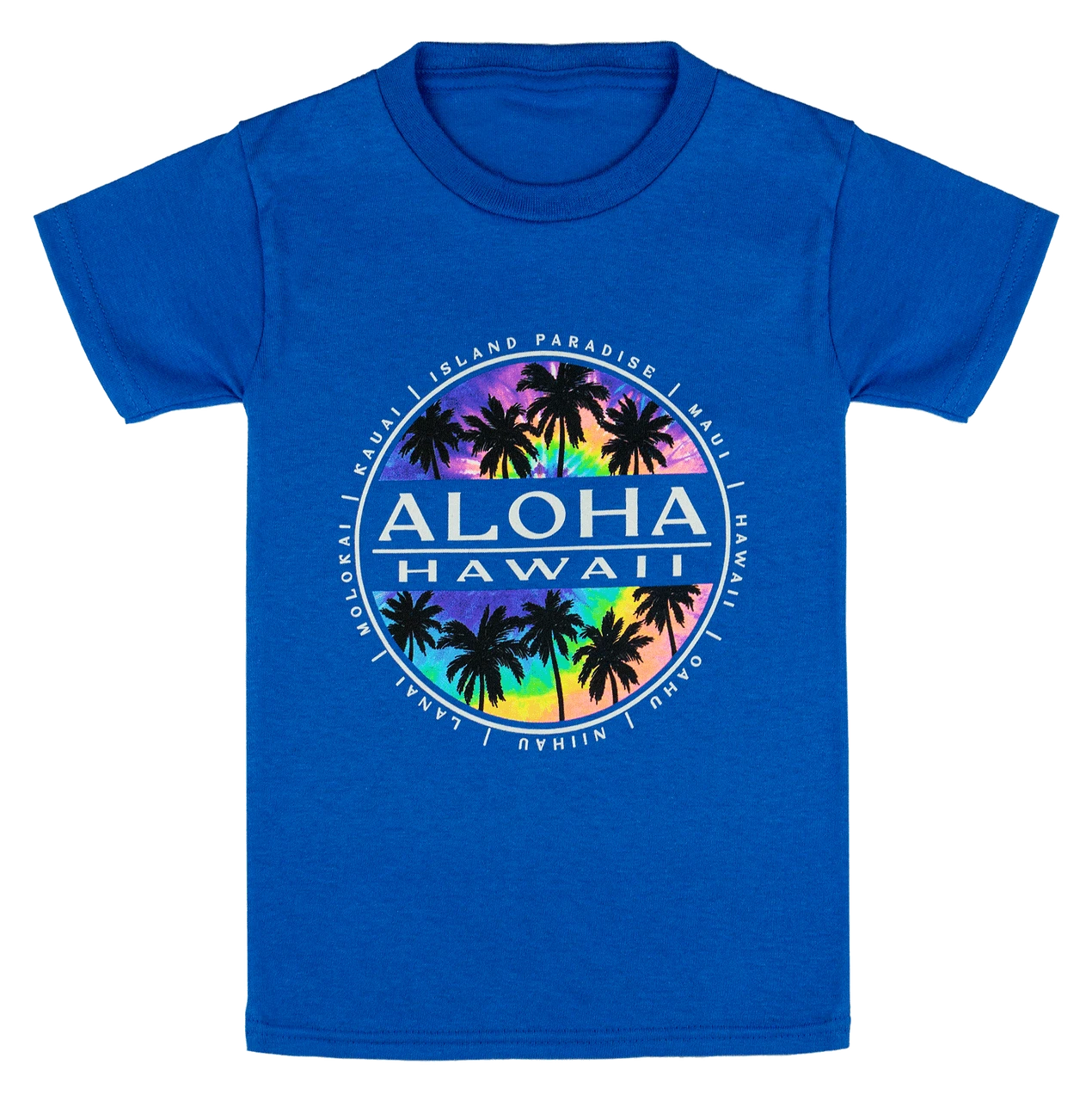 Hawaiian Performance Surfwear® Child's Tee - Tie Dye: Royal Blue 3 Hawaiian Performance Surfwear® Child's Tee - Tie Dye: Royal Blue