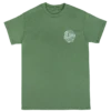 Crew Neck Tee - Sunny Aloha: Military Green -Hawaiian Style Shop 85288 CrewNeckTee SunnyAloha MilitaryGreen Front 74247.1663889099