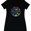 Island Girl® Surf Tee - Tie Dye: Black