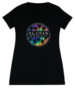 Island Girl® Surf Tee - Tie Dye: Black