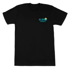 Crew Neck Tee - Ocean: Black