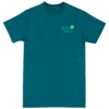 Crew Neck Tee - Ocean: Teal -Hawaiian Style Shop 85607 CrewNeckTee Ocean Teal Front 91201.1663891610