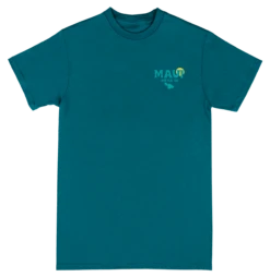 Crew Neck Tee - MAUI Ocean: Teal