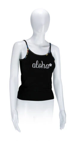 Island Design Collection Strap Tee: Black -Hawaiian Style Shop 86726 IDC StrapTeeBlack 87401.1677269064.1280.1280 62015.1707852067