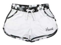 Island Design Collection Shorts: White -Hawaiian Style Shop 86801 IDC Shorts White 01245.1707852125