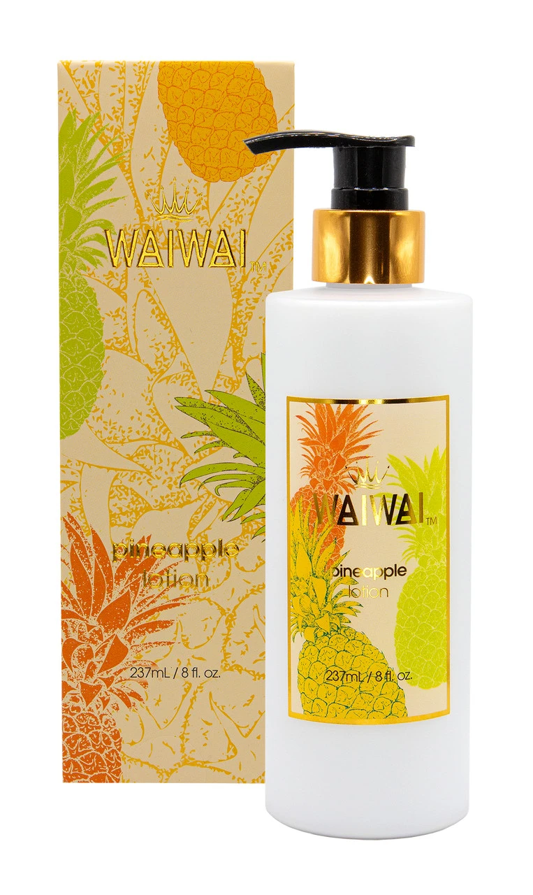 WaiWai Lotion Pump 8oz: Pineapple 2 WaiWai Lotion Pump 8oz: Pineapple