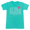 Hawaiian Performance Surfwear® Child's Tee - Big Aloha: Mint -Hawaiian Style Shop 91477 ChildTeeHPSBigAloha Front Mint 20509.1697242321