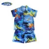 Boy's Aloha Cabana Set - Blue Scenic -Hawaiian Style Shop BLUE SCENIC BOYS CABANA 75248.1649448970