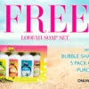 Scented Lotion Five Pack Assorted Gift Set -Hawaiian Style Shop Free loofah soap set with Bubble Shack Scented Lotion 5 pack purchase 46351.1708457731