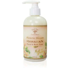 Island Soap Company Hand And Body Soap Pump: Plumeria Blossom