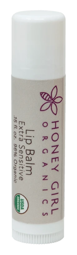 Honey Girl Organics Lip Balm Stick 0.15 Oz: Extra Sensitive