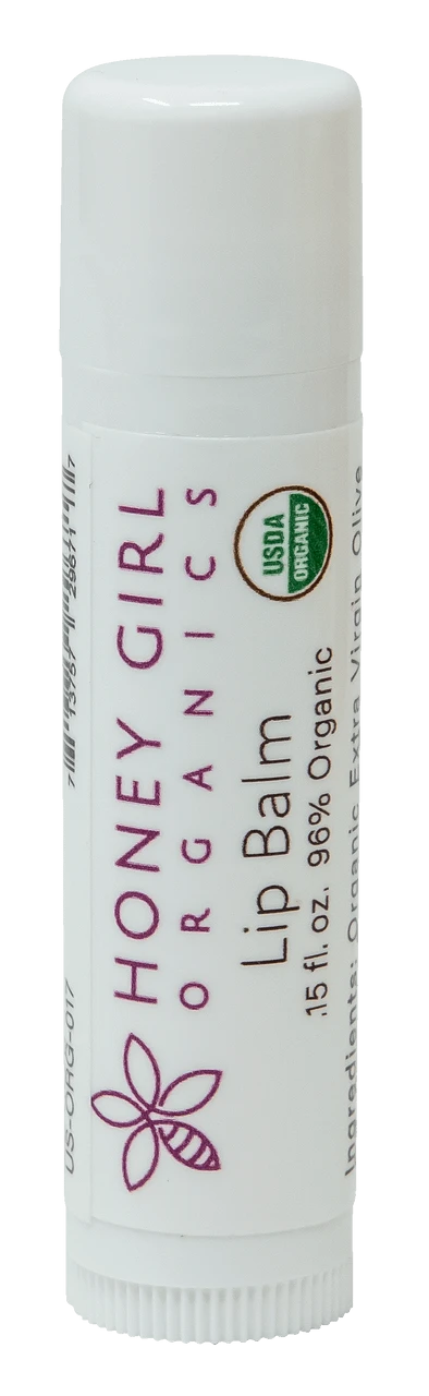Honey Girl Organics Lip Balm Stick 0.15 Oz: Regular 3 Honey Girl Organics Lip Balm Stick 0.15 Oz: Regular