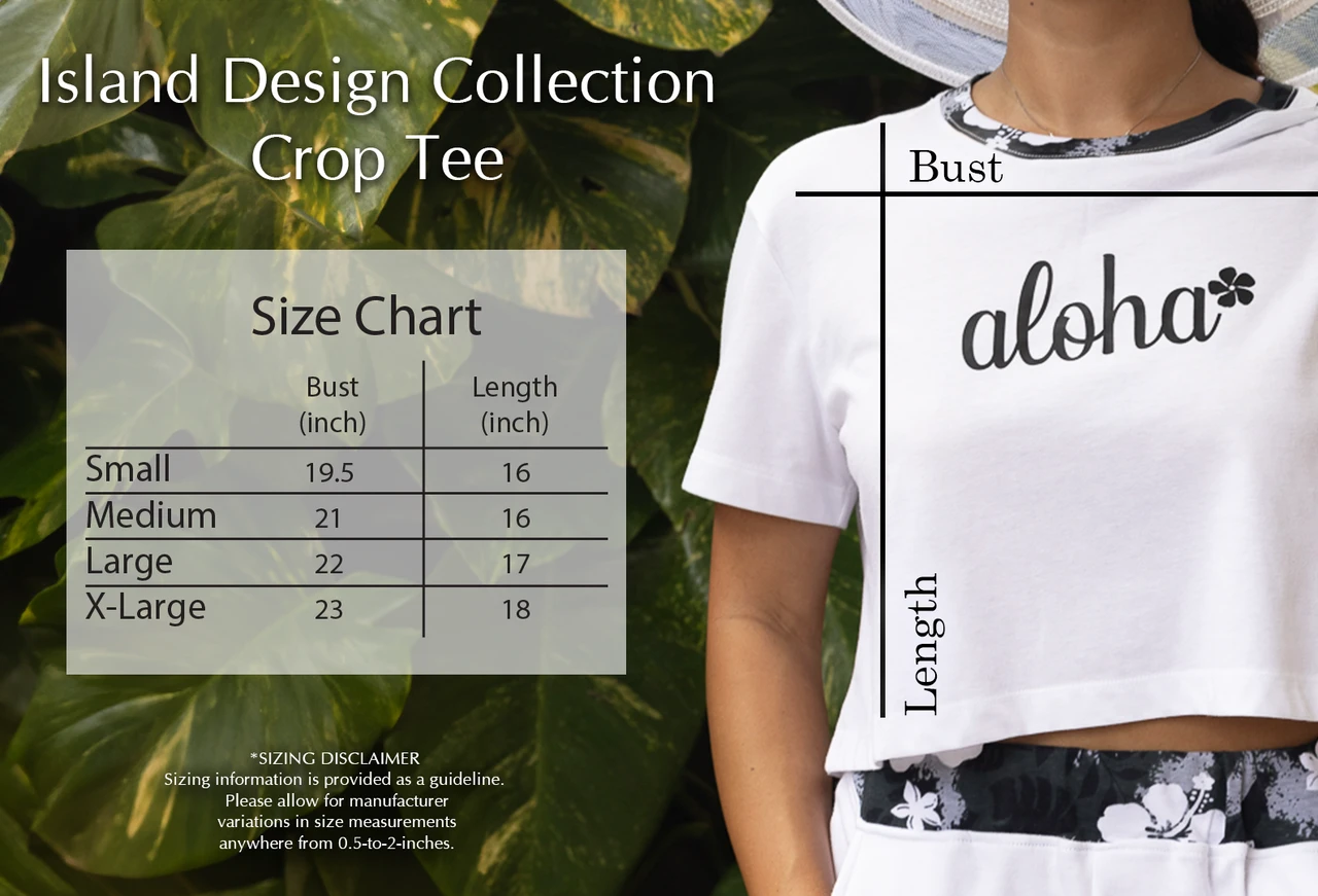 Island Design Collection Crop Tee: Gray 5 Island Design Collection Crop Tee: Gray - Image 3