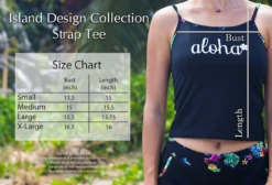 Island Design Collection Strap Tee: Black -Hawaiian Style Shop IDC Strap Tee 73432.1707852068