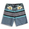 Men's Microfiber Board Shorts - Tri-Band Steel -Hawaiian Style Shop N90 B6505 72145.1646849044