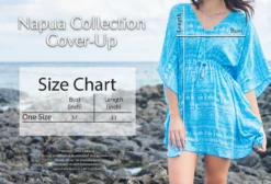 Napua Collection Cover Ups: Batik - Turquoise 7 Napua Collection Cover Ups: Batik - Turquoise -Hawaiian Style Shop Napua Collection Cover ups 81842.1707853065