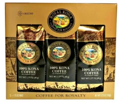 Royal Kona 100% Kona Coffee 1.75oz Grind 3 Pack