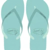 Island Girl® Slippers - Solid: Aqua -Hawaiian Style Shop Slipper IG Solid Aqua 53109.1658971667