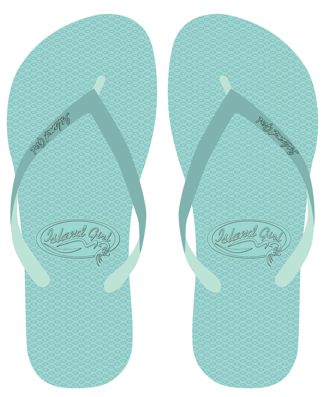 Island Girl® Slippers - Solid: Aqua 3 Island Girl® Slippers - Solid: Aqua