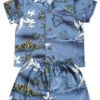 Boy's Aloha Cabana Set - Blue Surf -Hawaiian Style Shop blue surf boys 14924.1594069334