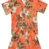 Boy's Aloha Cabana Set - Brick Floral -Hawaiian Style Shop brick floral boys 70694.1594069384