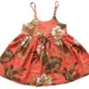 Girl's Aloha Sundress - Brick Floral 1 Girl's Aloha Sundress - Brick Floral -Hawaiian Style Shop brick floral girls 16524.1594070489