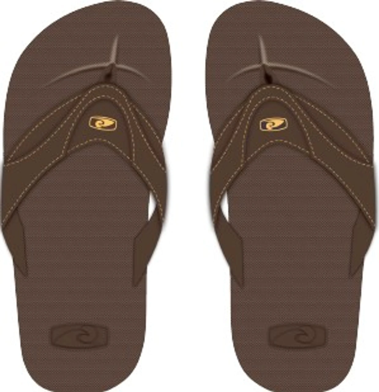Hawaiian Performance Surfwear® Slippers: Brown 3 Hawaiian Performance Surfwear® Slippers: Brown