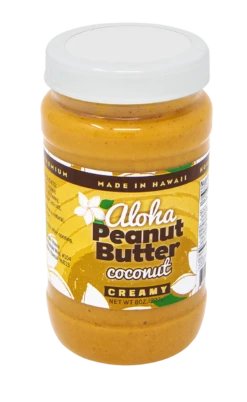 Aloha Bakehouse Flavored Creamy Peanut Butter 8oz: Coconut